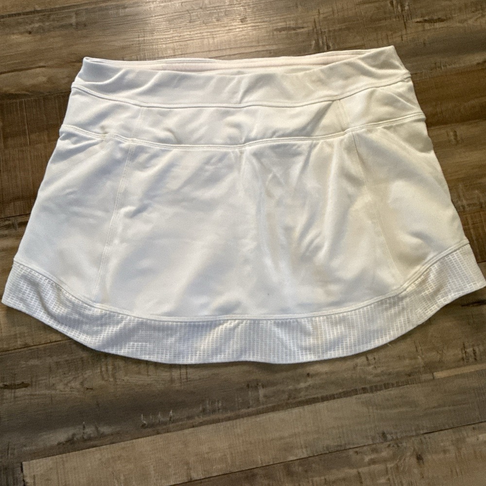 Athleta Anna Skort White Sz M Athleisure Golf Tennis Gym